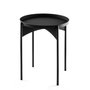 Hanah Home Shb-002-A Mesa de centro de metal negra